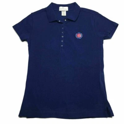 Camisa Polo Chicago Cubs M Azul Antigua MLB Béisbol Mujer $39 Foto 1 de 4