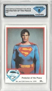 1978 Topps Superman The Movie PROTECTOR OF THE PEACE #20 💎 DSG 8 NM/Mint - Picture 1 of 2