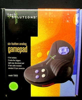 Tech Solutions Six Button Analog Gamepad Controller TS62D, IBM PC & Comp.'s, NEW - Image 1 of 2