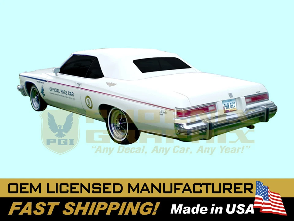 Buick LeSabre Indy 500 1975 Pace Car Festival Desfile Coche Rayas Calcomanías Kit Foto 1 de 1