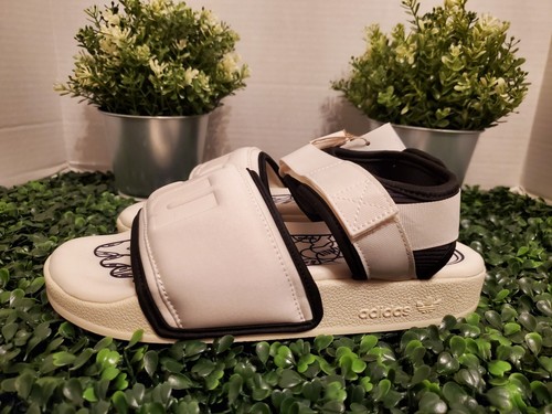 Adidas Adilette 2.0 HU Human Race Pharrell Off bianco GZ1891 uomo 5 ~sandalo