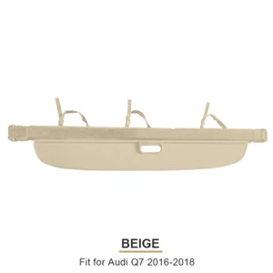 Cubierta de carga maletero trasero beige para Audi Q7 2016-2018 protector de seguridad pantalla - Imagen 1 de 1