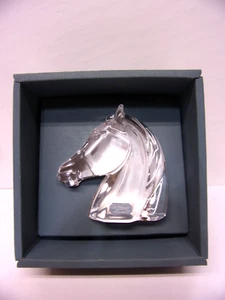 MIB Durand Crystal Horse Head Paperweight - Picture 1 of 1