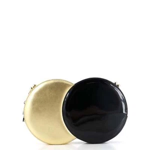 Chanel Kisslock Double Circle Clutch Lambskin with Patent - Picture 1 of 8