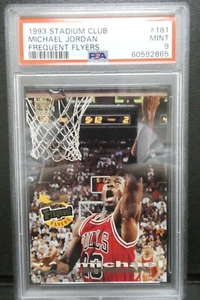 1993 Topps Stadium Club Michael Jordan Frequent Flyers #181 PSA 9 Mint - Picture 1 of 2