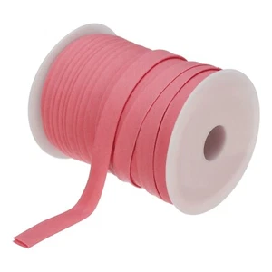 Double Fold Bias Tape 1/2" Bulk Bias Tape Watermelon Red 55 Yards - Picture 1 of 8