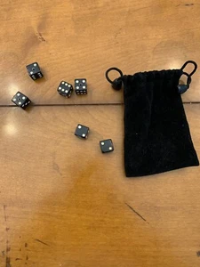 Vintage Set Of 6 Dice Odd? - Foto 1 di 5