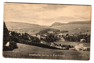 Postcard Scotland Strathpeffer looking to Knockfarrel Valentine's, Unused RPPC - Picture 1 of 2
