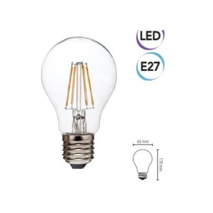 Lampadina LED filamento 6W E27 810 lumen calda classe A+ Electraline 63307 - Picture 1 of 1