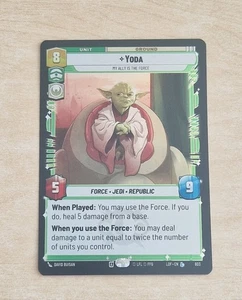 Yoda Legendary Foil Card LOF 603 - Star Wars Unlimited Legends Of The Force - Bild 1 von 2