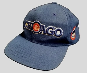 De colección CHICAGO CUBS Colección Cooperstown Snapback Gorra Aguja Americana MLB - Imagen 1 de 14