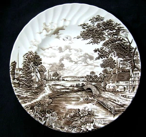 Ridgway Brown & Cream "Country Days" Dinner Plate - 9.8" - Picture 1 of 6