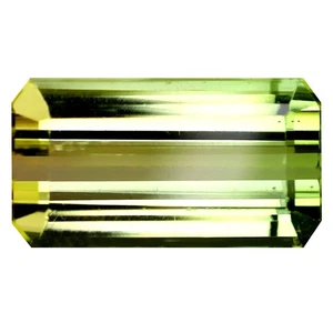 2.97 ct Octagon (11.22 x 6.17 mm) Unheated Mozambique Bi-Color Tourmaline - Picture 1 of 2