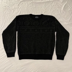 Vintage Basic Editions Sweater Mens Large Pullover Knit Ski Grandpa Cosby - Picture 1 of 6