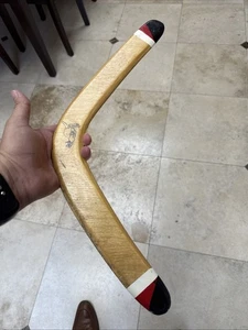 Australian Returning Wood Boomerang von Kumback handbemalt - Bild 1 von 4