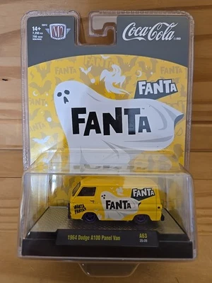 M2 Machines Coca-Cola 2025 Chase Fanta 1964 Dodge A100 Panel Van In Hand - Image 1 of 4