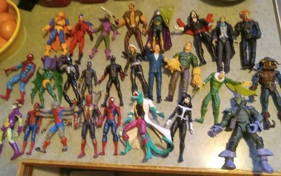 Lote de 26 figuras de acción Marvel Spiderman *** ¡¡¡LEER DESCRIPCIÓN!!!*** Foto 1 de 4