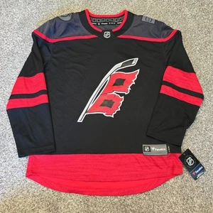 NEW Men's Fanatics Black Carolina Hurricanes Home Breakaway Jersey Size Medium - Picture 1 of 8