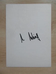 Karl Kling autógrafo firmado 10x15 cm tarjeta - Imagen 1 de 1