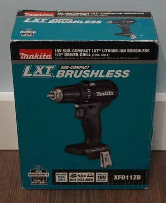 New! Makita LXT 18V Brushless Sub-Compact 1/2" Driver Drill (XFD11ZB)[Tool Only] - Image 1 of 3