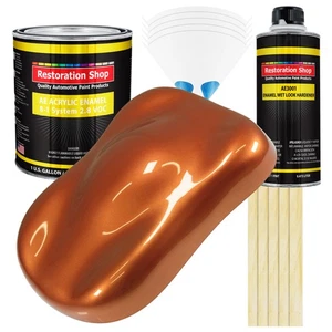 Malibu Sunset Orange Metallic Acrylic Enamel Gallon Kit, Auto Paint - Picture 1 of 5