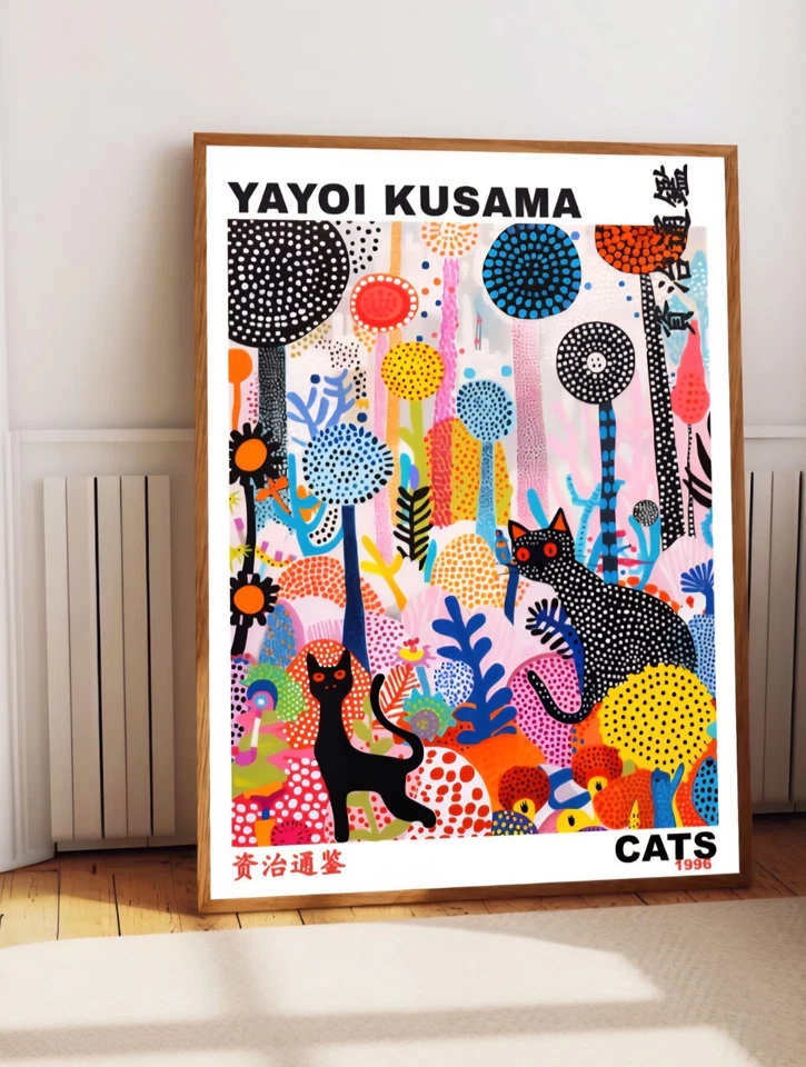 Kusama Cats Poster 50x70cm BNWT  - Image 1 of 1