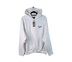 Boohoo Active Training Dept. Hoodie Herren Größe XL weiß lässig Oversized Fit - Bild 1 von 18
