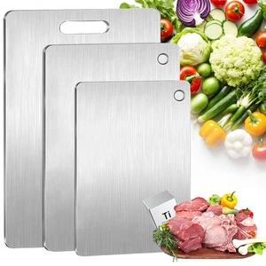 Titanium Cutting Board Set of 3, 100% Pure Titanium Cutting Boards for Kitche... - Picture 1 of 6