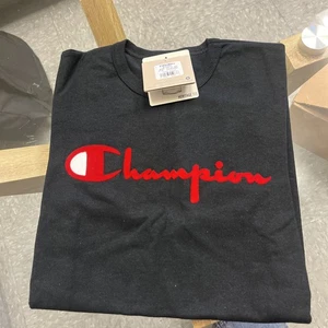 Champion Herren Baumwolle mittelschwer Herren Rundhalsausschnitt T-Shirt schwarze Farbe Größe X-Small - Bild 1 von 3