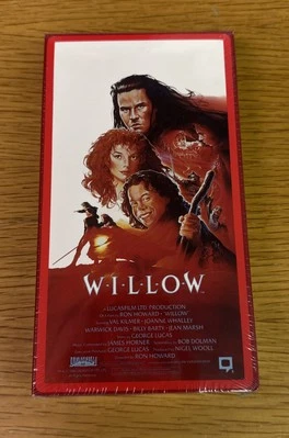 SEALED WILLOW VHS Val Kilmer Warwick Davis Ron Howard George Lucas 1988 RCA USA - Image 1 of 4