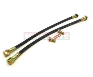 Kit de manguera de freno de goma de freno de freno de disco de 16" de 10 mm y 3/8"-24 extremos hembra GM Chevy - Imagen 1 de 3