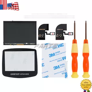 V2 IPS Screen LCD Kits For Game Boy Advance GBA 10 Levels Brightness Backlight - Picture 1 of 10