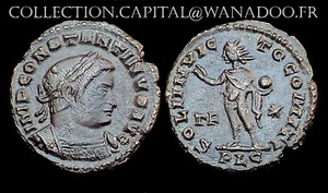 Follis Constantine I° (Emp. 307-337 Ap. J.C.) Lyon. SOLI INVICTO. Bronze - Picture 1 of 1