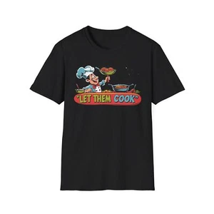 Funny Chef Unisex Softstyle T-Shirt - "Let Them Cook" Graphic Tee, Gift [...] - Picture 1 of 49