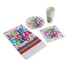  Birthday Dinnerware Cups Happy Decorations Theme Party Table Cloth Supplies