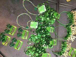 St. Patrick's Day Womens Jewelry Bulk for Party Earings Headbands and Necklaces - Picture 1 of 1