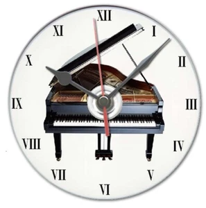 Piano music cd clock novelty musician gift idea, can be personalised, Free p&p - Picture 1 of 3