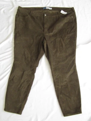 Nuevo Mujer Antiguo Azul Marino Tiro Alto Rockstar Super Ajustado Pana Talla 24 (WP105) Foto 1 de 4