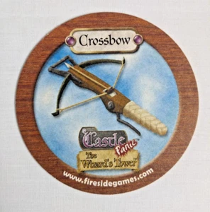 CASTLE PANIC Board Game CROSSBOW COASTER PROMO Used Fireside Games 2012 OOP - Picture 1 of 2
