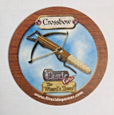 CASTLE PANIC Board Game CROSSBOW COASTER PROMO Used Fireside Games 2012 OOP - Image 1 of 2