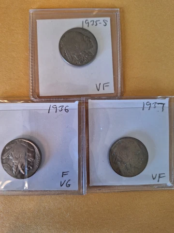 lot of 10 Buffalo nickels, assorted dates Cover