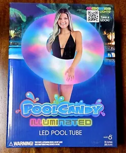 Pool Candy Illuminated Large Color Changing LED Pool Float Tube 40" - Picture 1 of 1