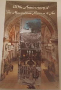 Antiqua. 2022. MNH. Metro. Museum Art. Souvenir Sheet of 4. sal's stamp store. - Picture 1 of 3