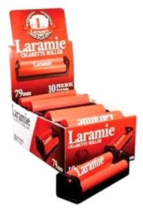 New! BOX OF 10 Laramie 79mm Rolling Machines - COUNTER TOP DISPLAY - Easy Resale - Picture 1 of 3