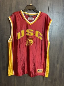 Colosseum Athletics USC Trojans Basketball Jersey Adult 2XL Red & Gold - Picture 1 of 7