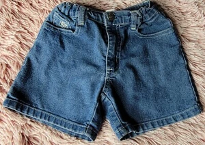 TeddyBoom Toddler Girls Denim Shorts Size 4T Pockets/Adjustable Waist - Picture 1 of 3