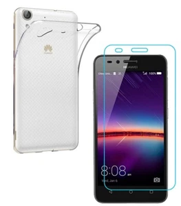For HUAWEI ASCEND Y3 II CLEAR CASE + TEMPERED GLASS SCREEN PROTECTOR SHOCKPROOF - Zdjęcie 1 z 12