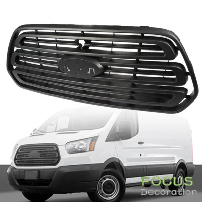 Parrilla de parachoques delantera negra ABS para Ford Transit 150 250 350 2015-2019 Foto 1 de 4