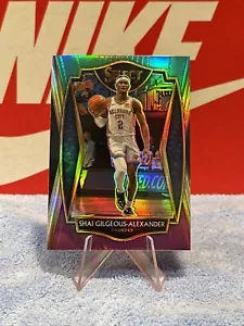 2020-21 SHAI GILGEOUS ALEXANDER SELECT PREMIER LEVEL GREEN PURPLE PRIZM #119 - Picture 1 of 2