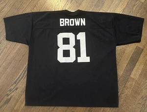 Los Angeles Raiders Jersey Tim Brown XXL Men’s Logo Athletic Black - Picture 1 of 7